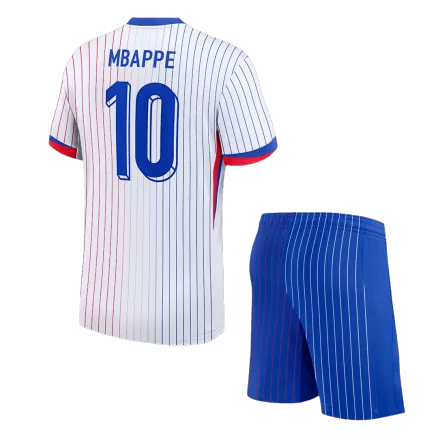 Kids MBAPPE #10 France Away Soccer Jersey Kit (Jersey+Shorts) Euro 2024 - Pro Jersey Shop