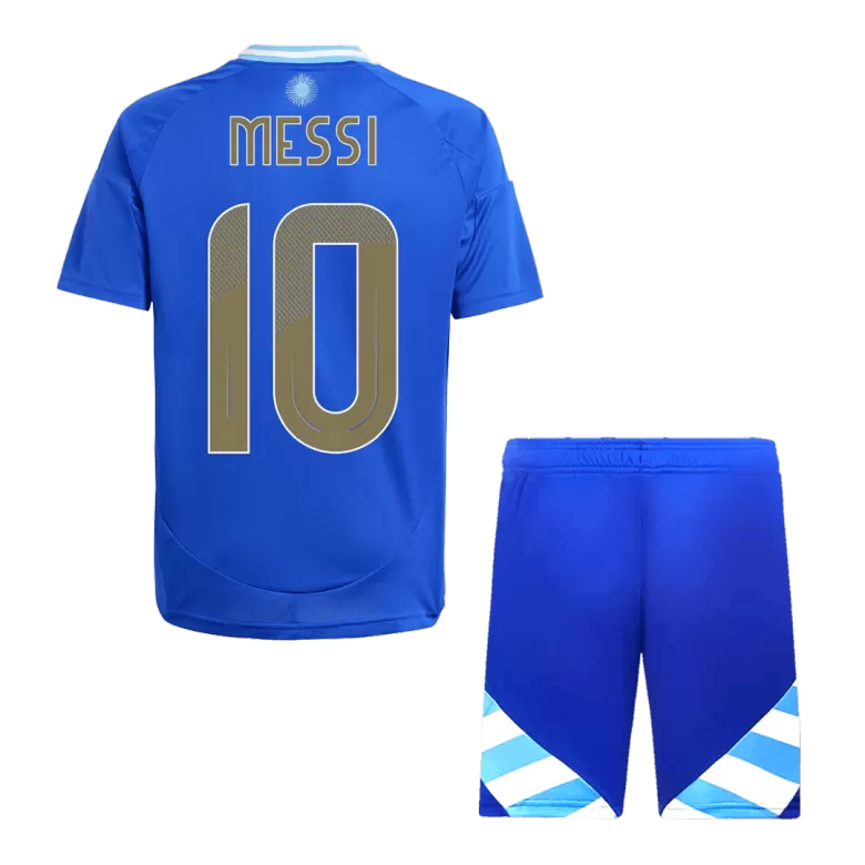Kids MESSI #10 Argentina Away Soccer Jersey Kit (Jersey+Shorts) COPA AMÉRICA 2024 - Pro Jersey Shop