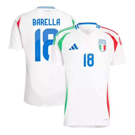 Men's BARELLA #18 Italy Away Soccer Jersey Shirt Euro 2024 - Fan Version - Pro Jersey Shop