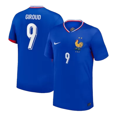 Premium Quality Men's GIROUD #9 France Home Soccer Jersey Shirt Euro 2024 - Fan Version - Pro Jersey Shop