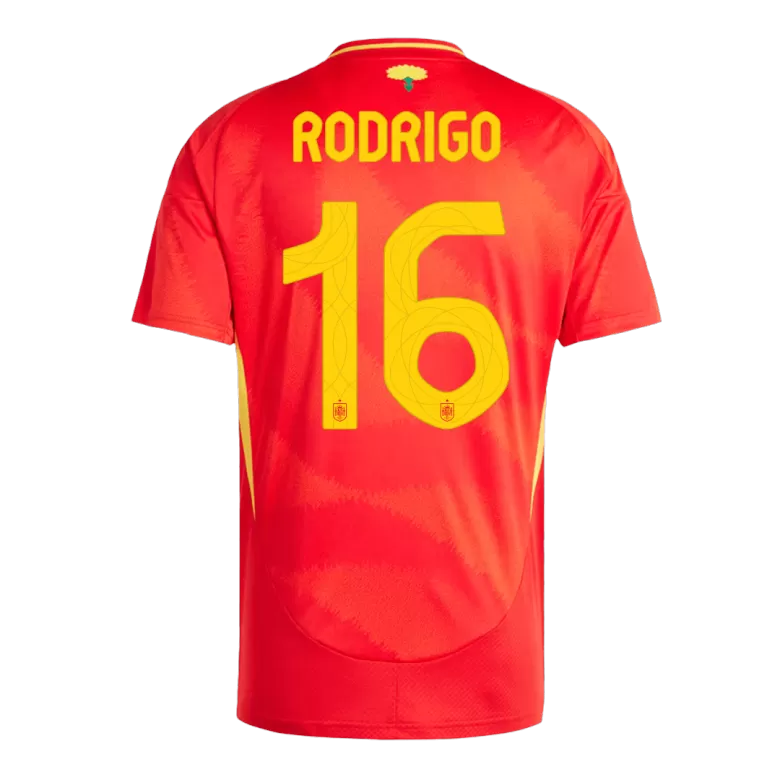 Men's RODRIGO #16 Spain Home Soccer Jersey Shirt Euro 2024 - Fan Version - Pro Jersey Shop