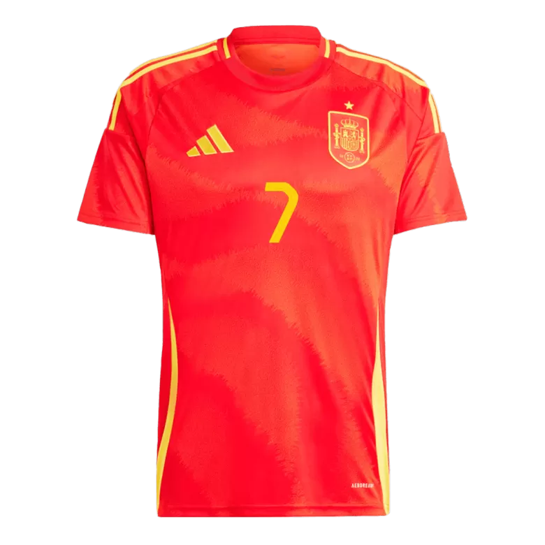 Men's MORATA #7 Spain Home Soccer Jersey Shirt Euro 2024 - Fan Version - Pro Jersey Shop