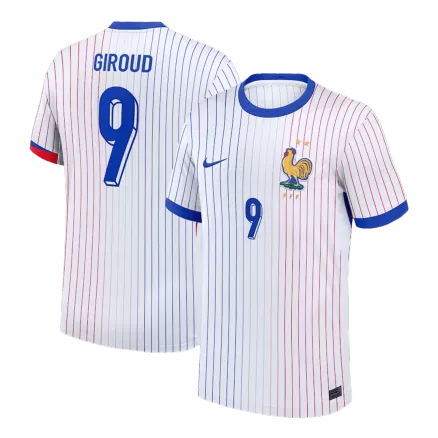 Men's GIROUD #9 France Away Soccer Jersey Shirt Euro 2024 - Fan Version - Pro Jersey Shop