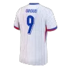 Premium Quality Men's GIROUD #9 France Away Soccer Jersey Shirt Euro 2024 - Fan Version - Pro Jersey Shop