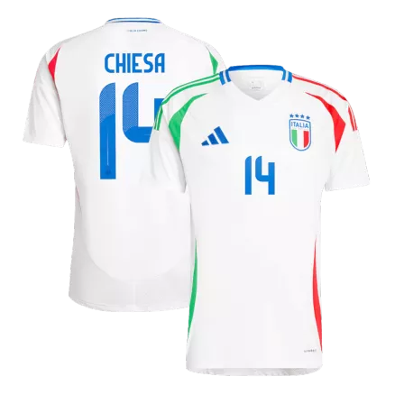 Men's CHIESA #14 Italy Away Soccer Jersey Shirt Euro 2024 - Fan Version - Pro Jersey Shop