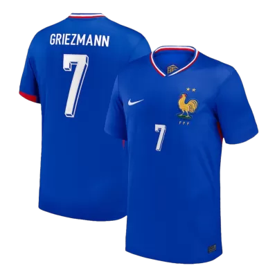 Premium Quality Men's GRIEZMANN #7 France Home Soccer Jersey Shirt Euro 2024 - Fan Version - Pro Jersey Shop