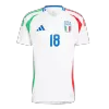 Premium Quality Men's BARELLA #18 Italy Away Soccer Jersey Shirt Euro 2024 - Fan Version - Pro Jersey Shop