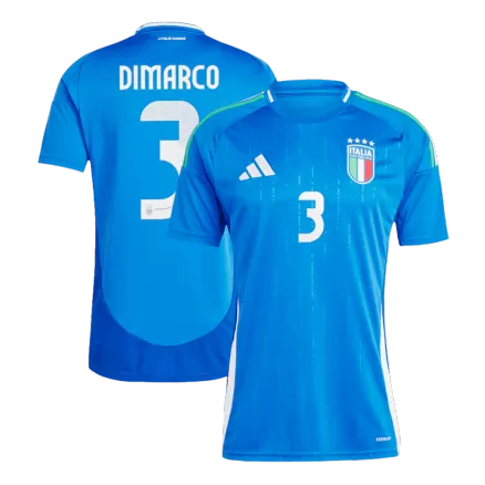 Men's DIMARCO #3 Italy Home Soccer Jersey Shirt Euro 2024 - Fan Version - Pro Jersey Shop