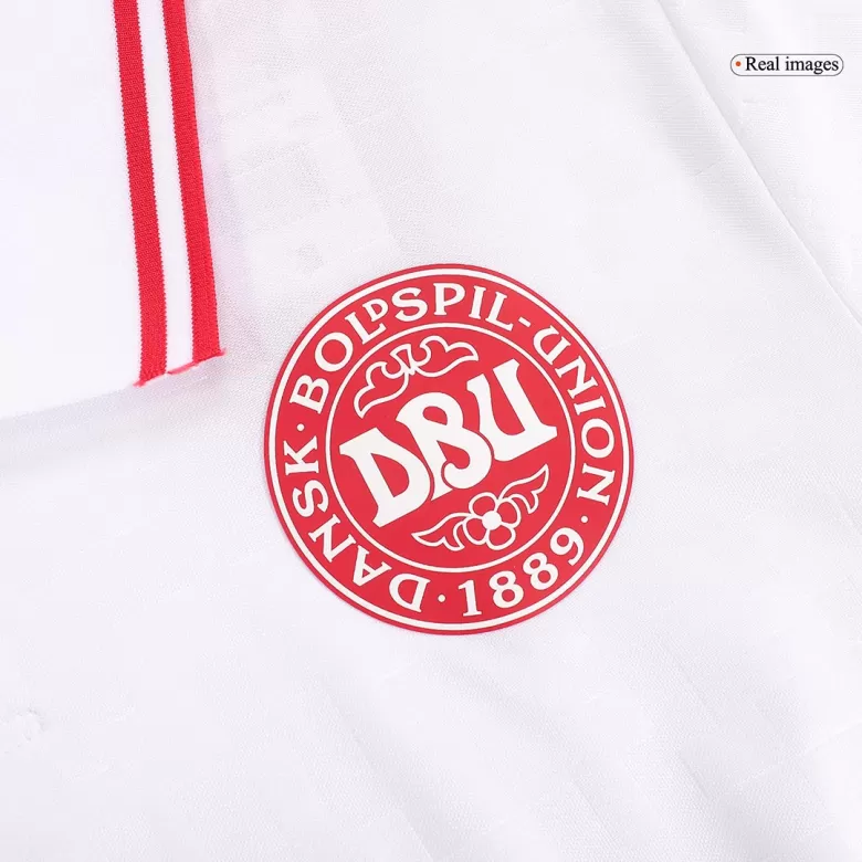 Men's Denmark Away Soccer Jersey Shirt EURO 2024 - Fan Version - Pro Jersey Shop