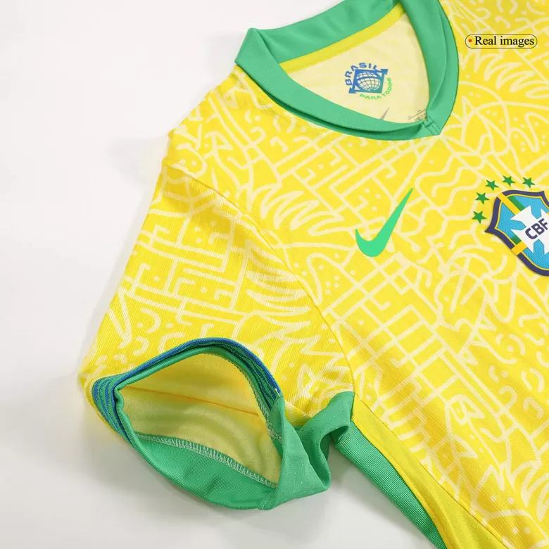 Men's Authentic Brazil Home Soccer Jersey Shirt COPA AMÉRICA 2024 - Pro Jersey Shop