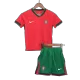 Kids Portugal Home Soccer Jersey Whole Kit (Jersey+Shorts+Socks) Euro 2024 - Pro Jersey Shop