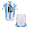 Kids MESSI #10 Argentina Home Soccer Jersey Kit (Jersey+Shorts) 2024 - Pro Jersey Shop