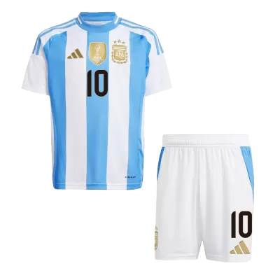 Kids MESSI #10 Argentina Home Soccer Jersey Kit (Jersey+Shorts) 2024 - Pro Jersey Shop