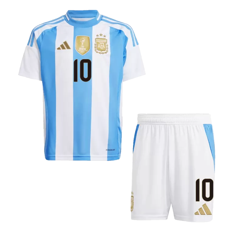 Kids MESSI #10 Argentina Home Soccer Jersey Kit (Jersey+Shorts) COPA AMÉRICA 2024 - Pro Jersey Shop