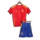 Kids Spain Home Soccer Jersey Whole Kit (Jersey+Shorts+Socks) Euro 2024 - Pro Jersey Shop