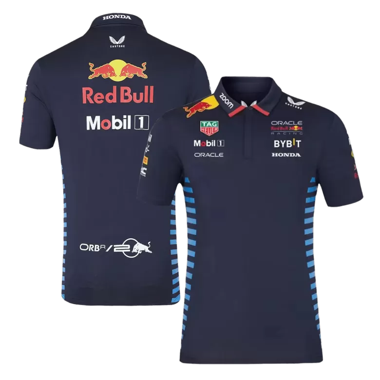Men's Oracle Red Bull F1 Racing Team Polo 2024 Black - Pro Jersey Shop