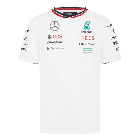 Men's Mercedes AMG Petronas F1 Racing Team T-Shirt White 2024 - Pro Jersey Shop