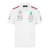 Men's Mercedes AMG Petronas F1 Racing Team Polo White 2024 - Pro Jersey Shop