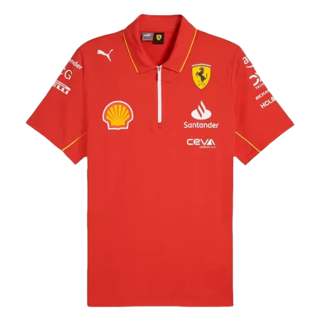 Men's Scuderia Ferrari F1 Racing Team Polo Red 2024 - Pro Jersey Shop