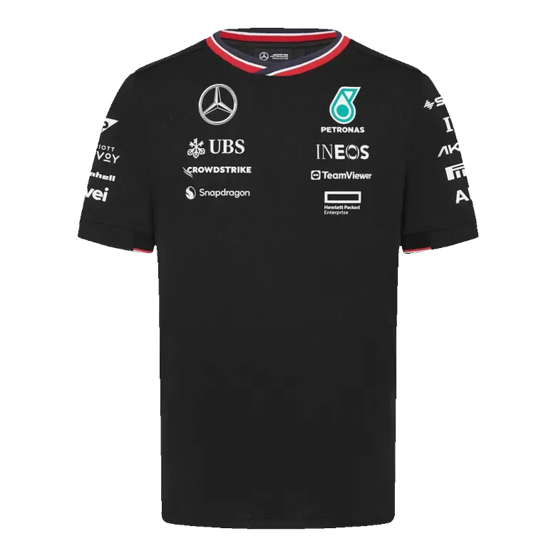 Men's Mercedes AMG Petronas F1 Racing Team T-Shirt Black 2024 - Pro Jersey Shop