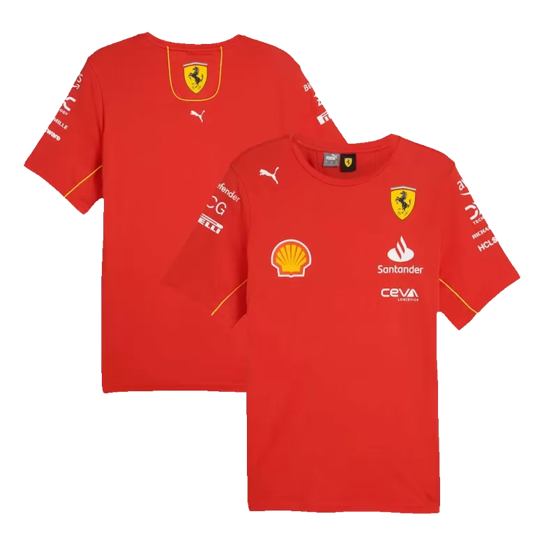 Men's Scuderia Ferrari F1 Racing Team T-Shirt Red 2024 - Pro Jersey Shop