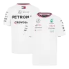 Premium Quality Men's Mercedes AMG Petronas F1 Racing Team T-Shirt White 2024 - Pro Jersey Shop