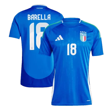 Men's BARELLA #18 Italy Home Soccer Jersey Shirt Euro 2024 - Fan Version - Pro Jersey Shop