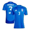 Premium Quality Men's DIMARCO #3 Italy Home Soccer Jersey Shirt Euro 2024 - Fan Version - Pro Jersey Shop