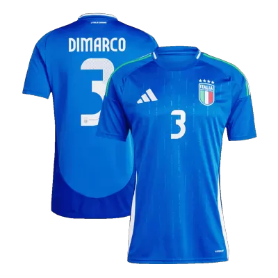 Premium Quality Men's DIMARCO #3 Italy Home Soccer Jersey Shirt Euro 2024 - Fan Version - Pro Jersey Shop