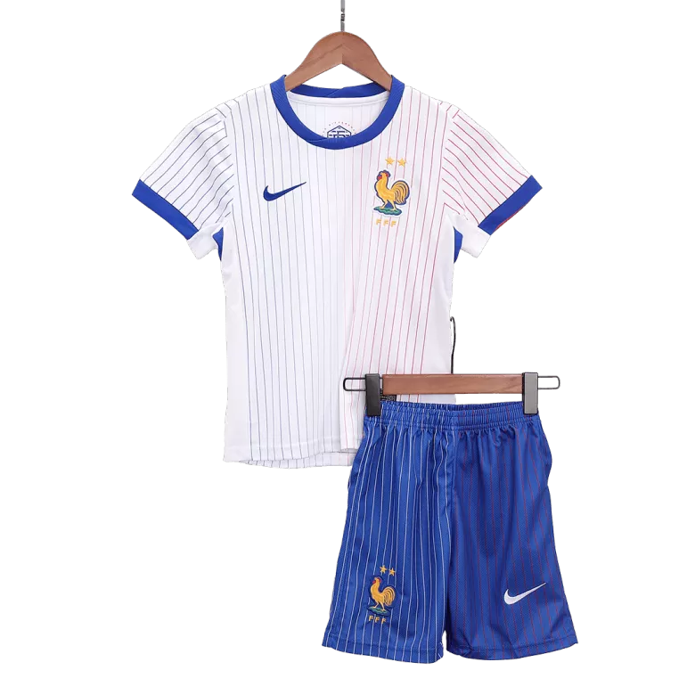 Kids France Away Soccer Jersey Kit (Jersey+Shorts) Euro 2024 - Pro Jersey Shop