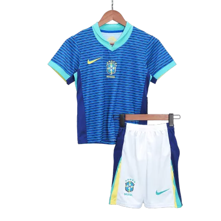 Kids Brazil Away Soccer Jersey Kit (Jersey+Shorts) COPA AMÉRICA 2024 - Pro Jersey Shop