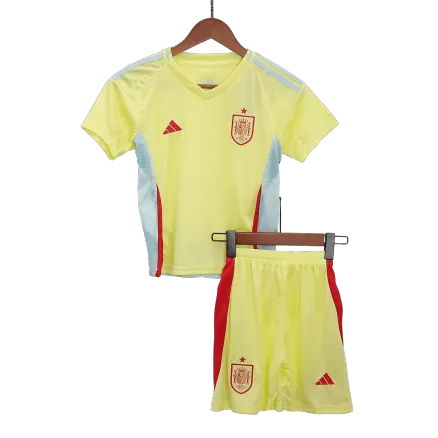 Kids Spain Away Soccer Jersey Kit (Jersey+Shorts) Euro 2024 - Pro Jersey Shop