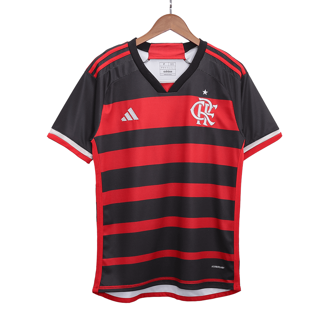 Men's Cr Flamengo Home Soccer Jersey Shirt 2024 25 - Fan Version 