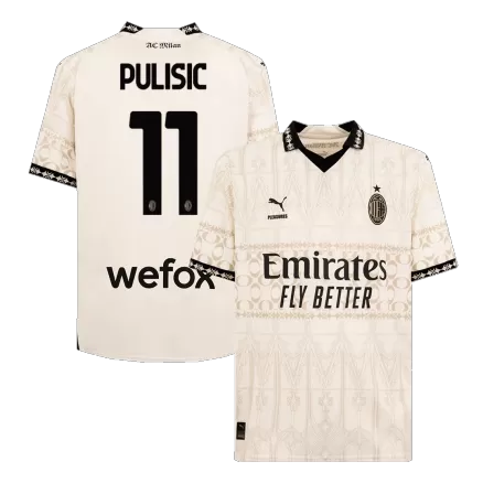 Men's PULISIC #11 AC Milan X Pleasures Fourth Away Soccer Jersey Shirt 2023/24 - Fan Version - Pro Jersey Shop
