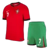 Premium Quality Men's RONALDO #7 Portugal Home Soccer Jersey Kit (Jersey+Shorts) Euro Euro 2024 - Pro Jersey Shop