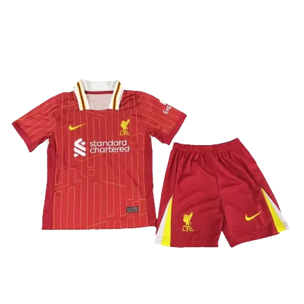 Kids Liverpool Home Soccer Jersey Kit (Jersey+Shorts) 2024/25 - Pro Jersey Shop