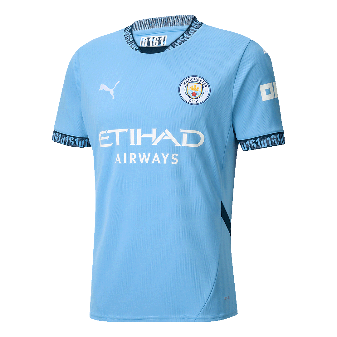 Men's Manchester City Home Soccer Jersey Shirt 2024/25 - Fan Version ...