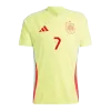 Men's MORATA #7 Spain Away Soccer Jersey Shirt Euro 2024 - Fan Version - Pro Jersey Shop