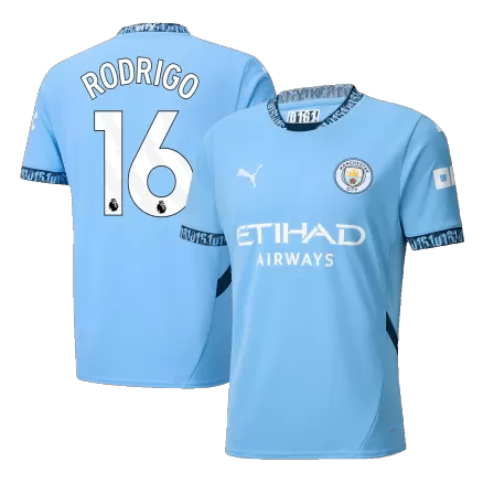 Men's RODRIGO #16 Manchester City Home Soccer Jersey Shirt 2024/25 - Fan Version - Pro Jersey Shop