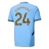 Men's CHAMPIONS #24 Manchester City Home Soccer Jersey Shirt 2024/25 - Fan Version - Pro Jersey Shop
