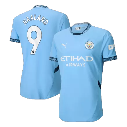 Men's Authentic HAALAND #9 Manchester City Home Soccer Jersey Shirt 2024/25 - Player Version - Pro Jersey Shop