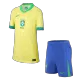 Kids Brazil Home Soccer Jersey Kit (Jersey+Shorts) COPA AMÉRICA 2024 - Pro Jersey Shop