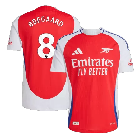 Men's Authentic ØDEGAARD #8 Arsenal Home Soccer Jersey Shirt 2024/25 - Player Version - Pro Jersey Shop