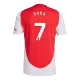 Men's Authentic SAKA #7 Arsenal Home Soccer Jersey Shirt 2024/25 - Player Version - Pro Jersey Shop