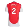 Premium Quality Men's SALIBA #2 Arsenal Home Soccer Jersey Shirt 2024/25 - Fan Version - Pro Jersey Shop