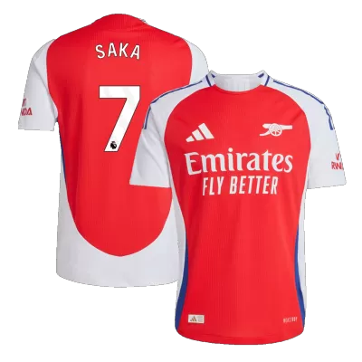 Men's Authentic SAKA #7 Arsenal Home Soccer Jersey Shirt 2024/25 - Player Version - Pro Jersey Shop