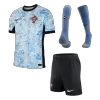 Men's Portugal Away Soccer Jersey Whole Kit (Jersey+Shorts+Socks) Euro 2024 - Pro Jersey Shop