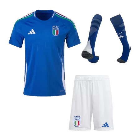 Premium Quality Men's Italy Home Soccer Jersey Whole Kit (Jersey+Shorts+Socks) Euro 2024 - Pro Jersey Shop