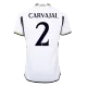 Men's Authentic CARVAJAL #2 Real Madrid Home Soccer Jersey Shirt 2023/24 - Player Version - Pro Jersey Shop