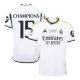 Premium Quality UCL FINAL Men's CHAMPIONS #15 Real Madrid Home Soccer Jersey Shirt 2023/24 - Fan Version - Pro Jersey Shop